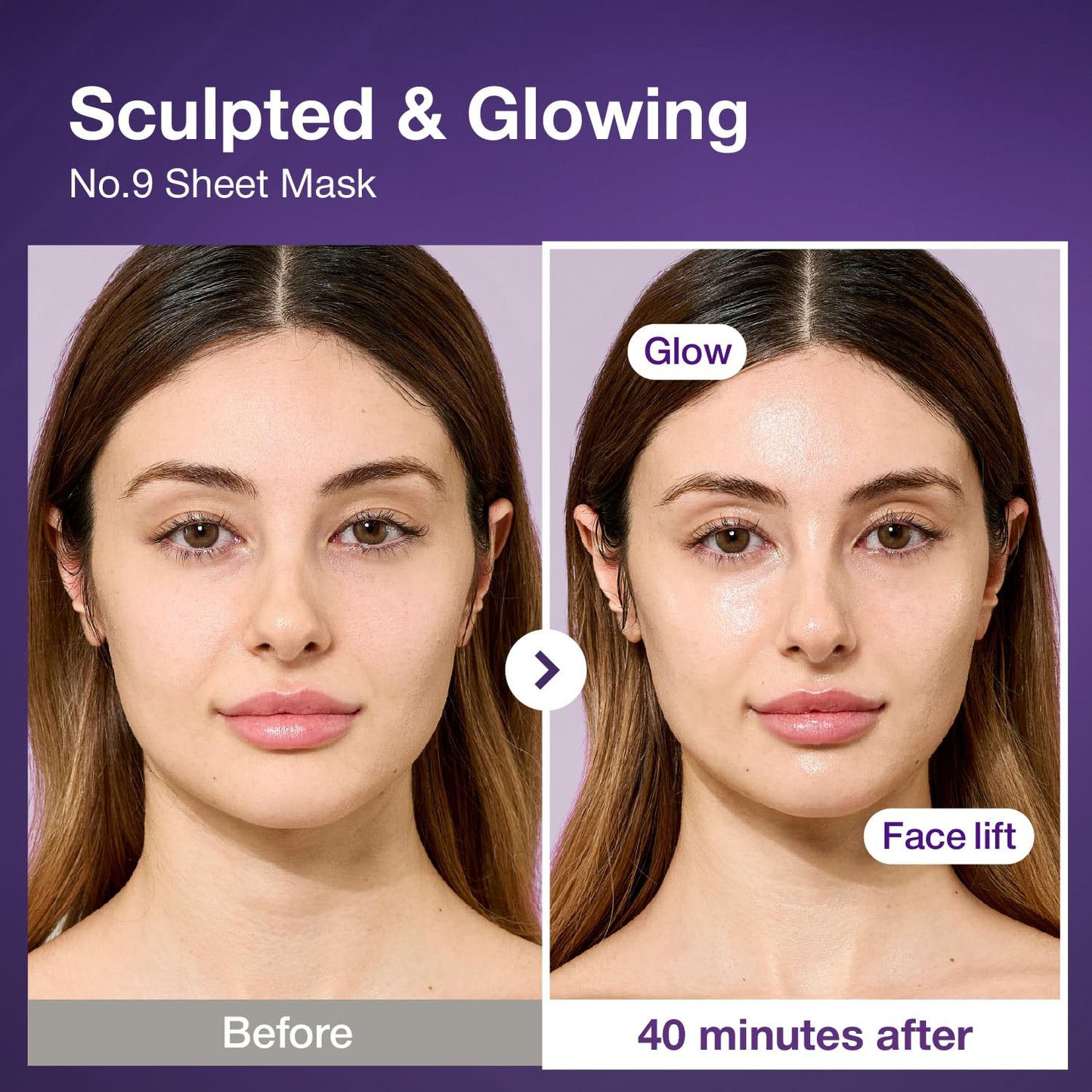 NUMBUZIN No.9 NAD Bio Lifting Full Cover Facial Mask - liftinguojanti veido ir kaklo kaukė, 1 vnt.