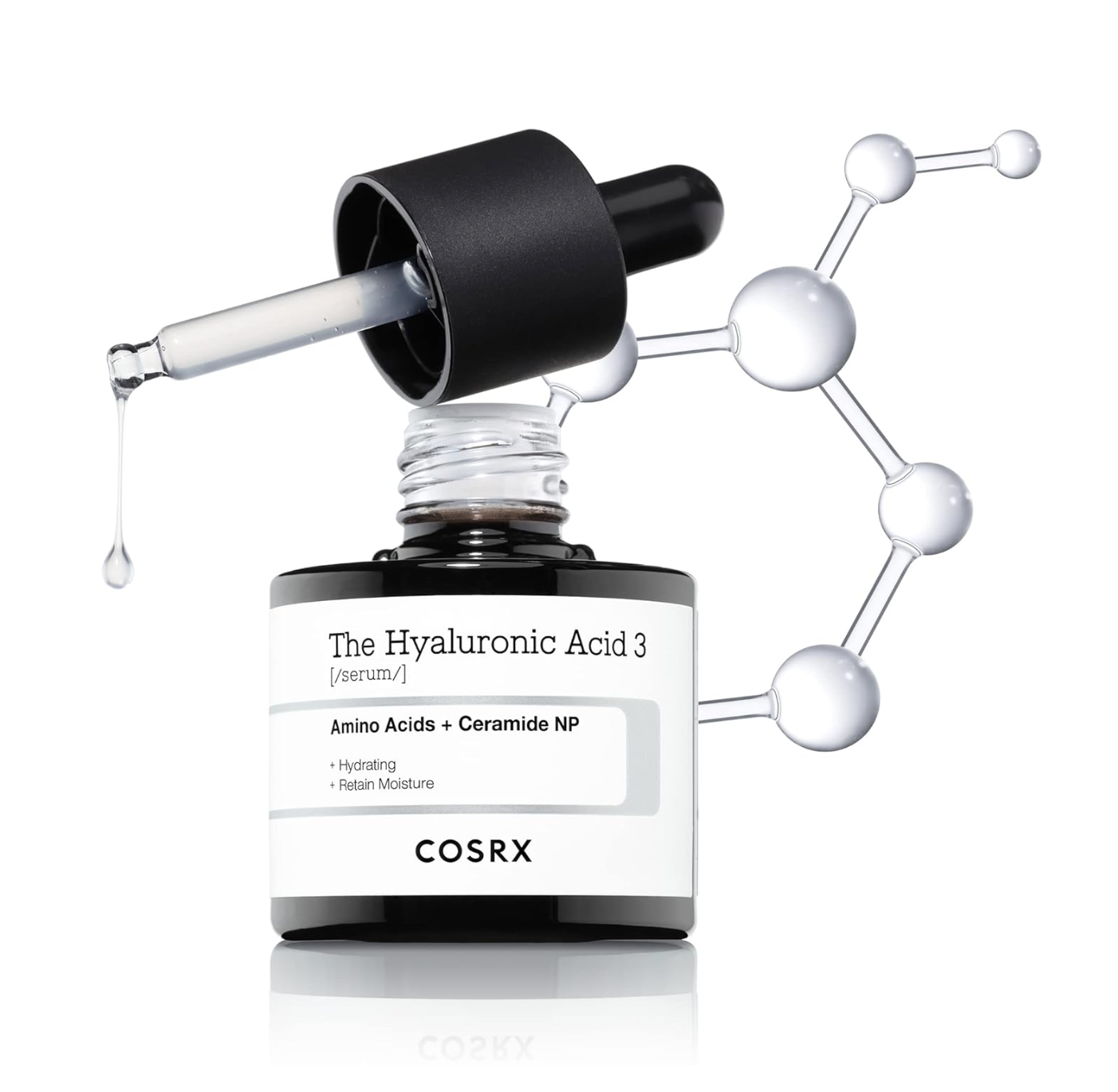 COSRX The Hyaluronic Acid 3 Serum - serumas su hialurono rugštimi, 20ml