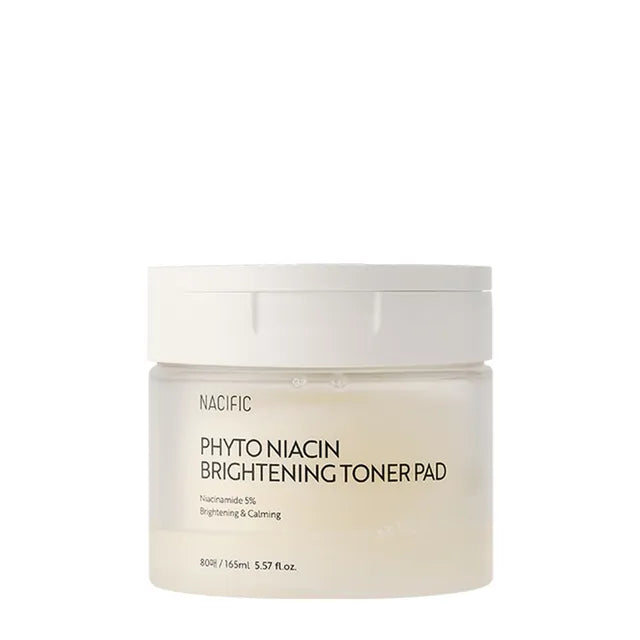 NACIFIC Phyto Niacin Brightening Toner Pad – Skaistinantys tonerio padeliai su niacinamidu, 80 vnt.