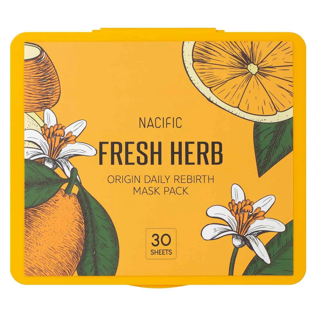 NACIFIC Fresh Herb Origin Daily Mask – Kasdienės veido lakštinės kaukės su augaliniais ekstraktais, 30 vnt.