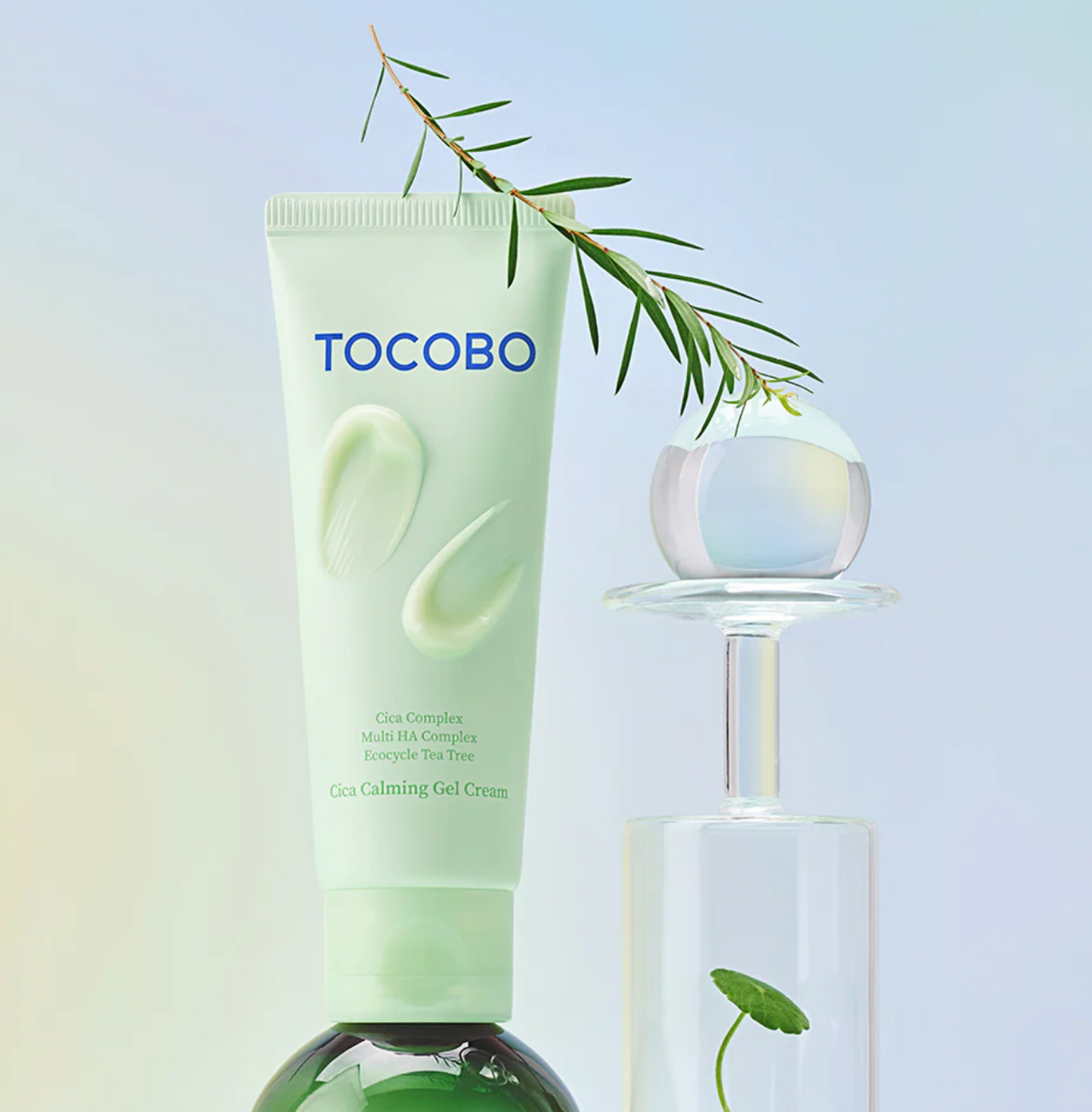 TOCOBO Cica Calming Gel Cream – Raminantis gelinis kremas su asiūklių ekstraktu, 50 ml