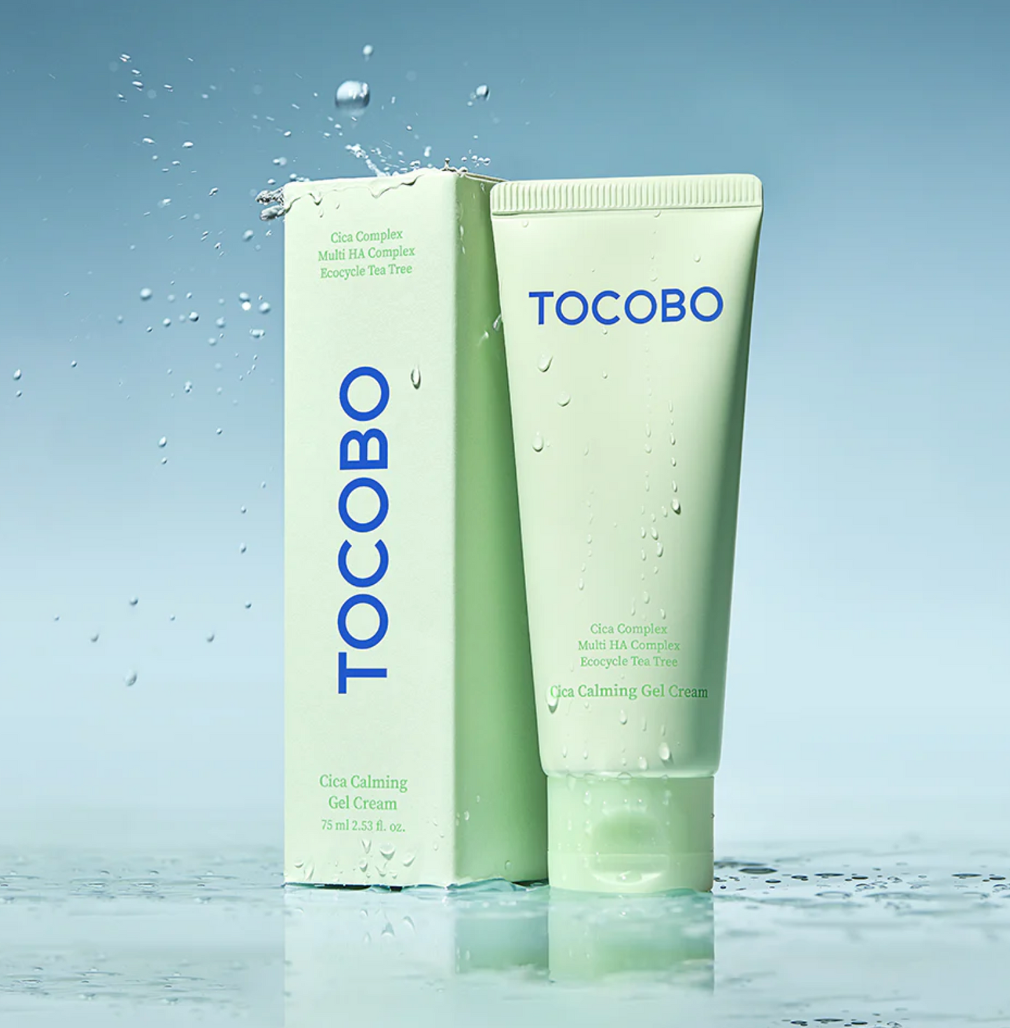 TOCOBO Cica Calming Gel Cream – Raminantis gelinis kremas su asiūklių ekstraktu, 50 ml