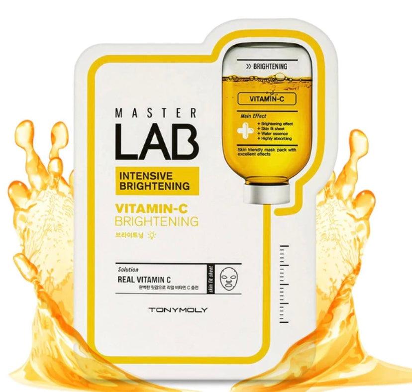 TONYMOLY Master Lab Mask Sheet #Vitamin C - skaistinanti lakštinė kaukė su vitaminu C - KBEAUTY.LT