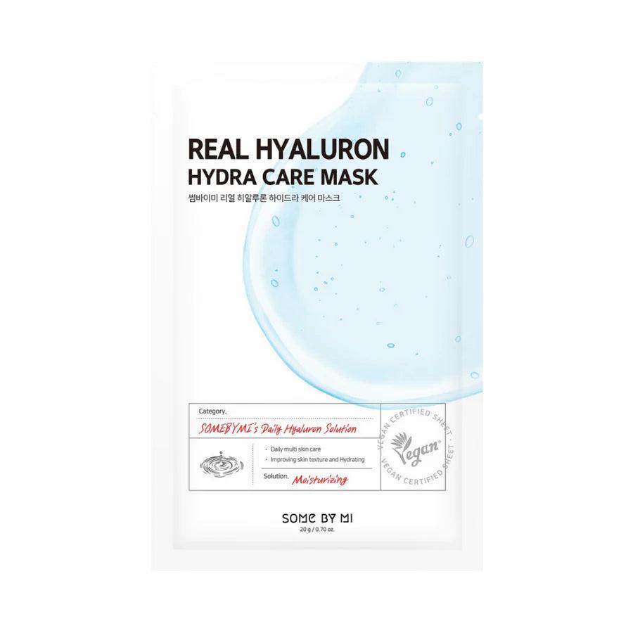 SOME BY MI Real Hyaluron Hydra Care Mask - drėkinanti lakštinė veido kaukė - KBEAUTY.LT