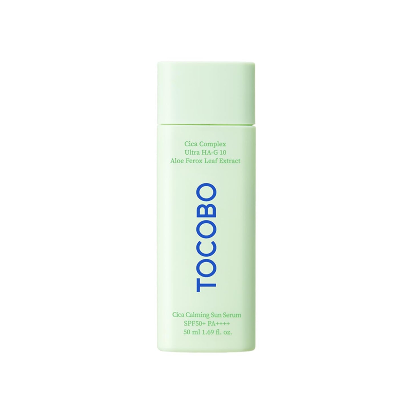 TOCOBO Cica Calming Sun Serum SPF 50+ - veido serumas su apsauga nuo saulės, 50ml