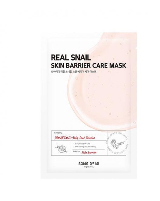 SOME BY MI Real Skin Barrier Care Mask - lakštinė veido kaukė su sraigių mucinu - KBEAUTY.LT