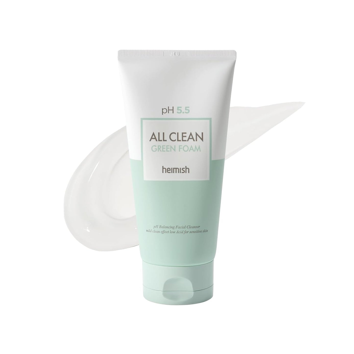 Heimish All Clean Green Foam – švelnus pH subalansuotas veido prausiklis (150 g)