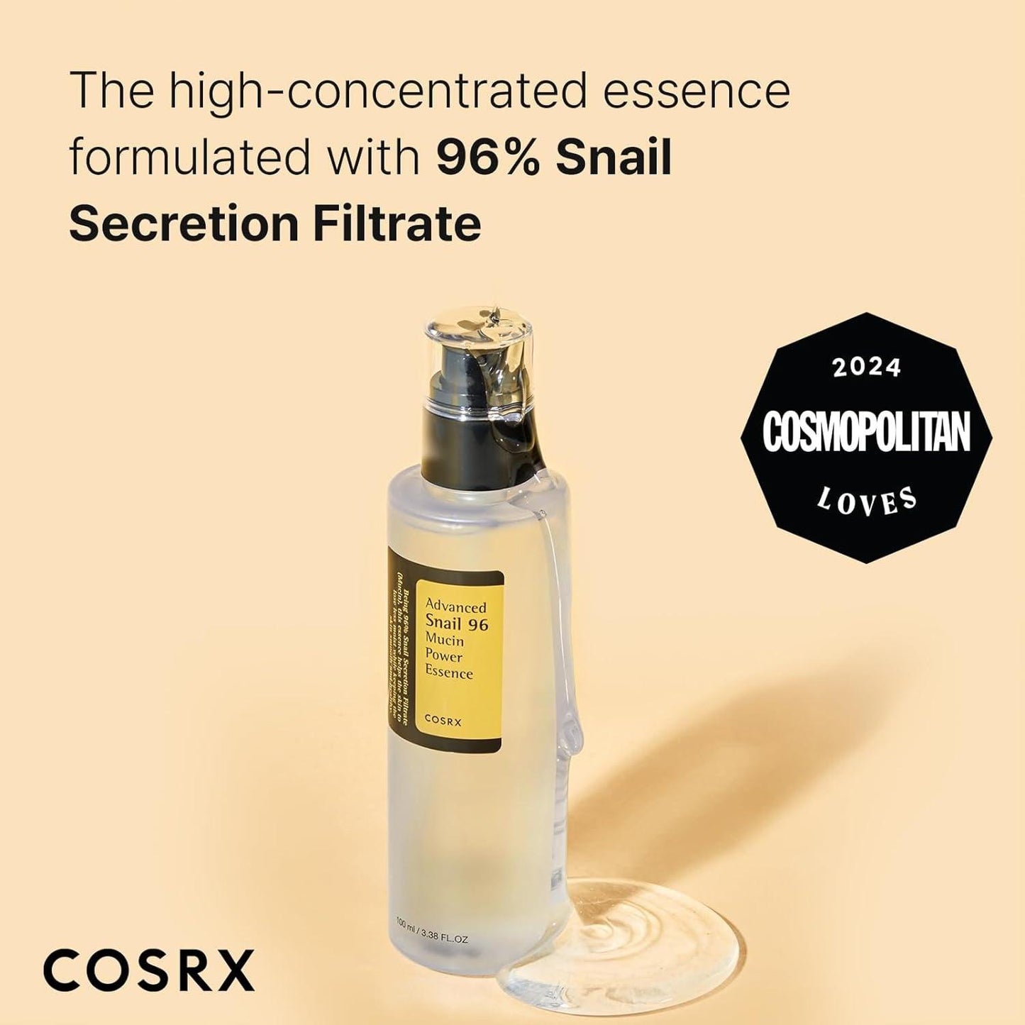 COSRX Advanced 96 Essence - sraigių mucino esencija, 100ml - KBEAUTY.LT