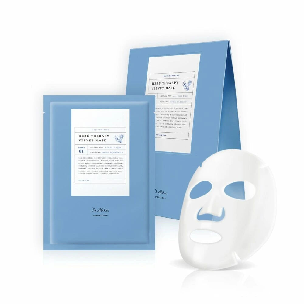DR. ALTHEA Herb Therapy Velvet Mask - raminanti veido kaukė_lakstine kauke_korejietiskos kaukes