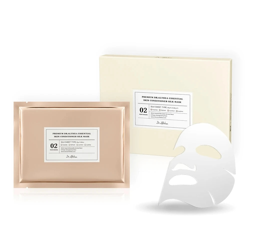 DR. ALTHEA Premium Essential Skin Conditioner Silk Mask - šilkinė veido kaukė_lakstine kauke_korejietiskos kaukes