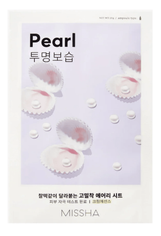 MISSHA AIry Fit Sheet Mask #Pearl - skaistinanti lakštinė kaukė - KBEAUTY.LT