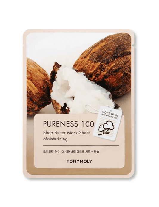 TONYMOLY Pureness 100 Mask Sheet #SheaButter - drėkinanti lakštinė kaukė - KBEAUTY.LT