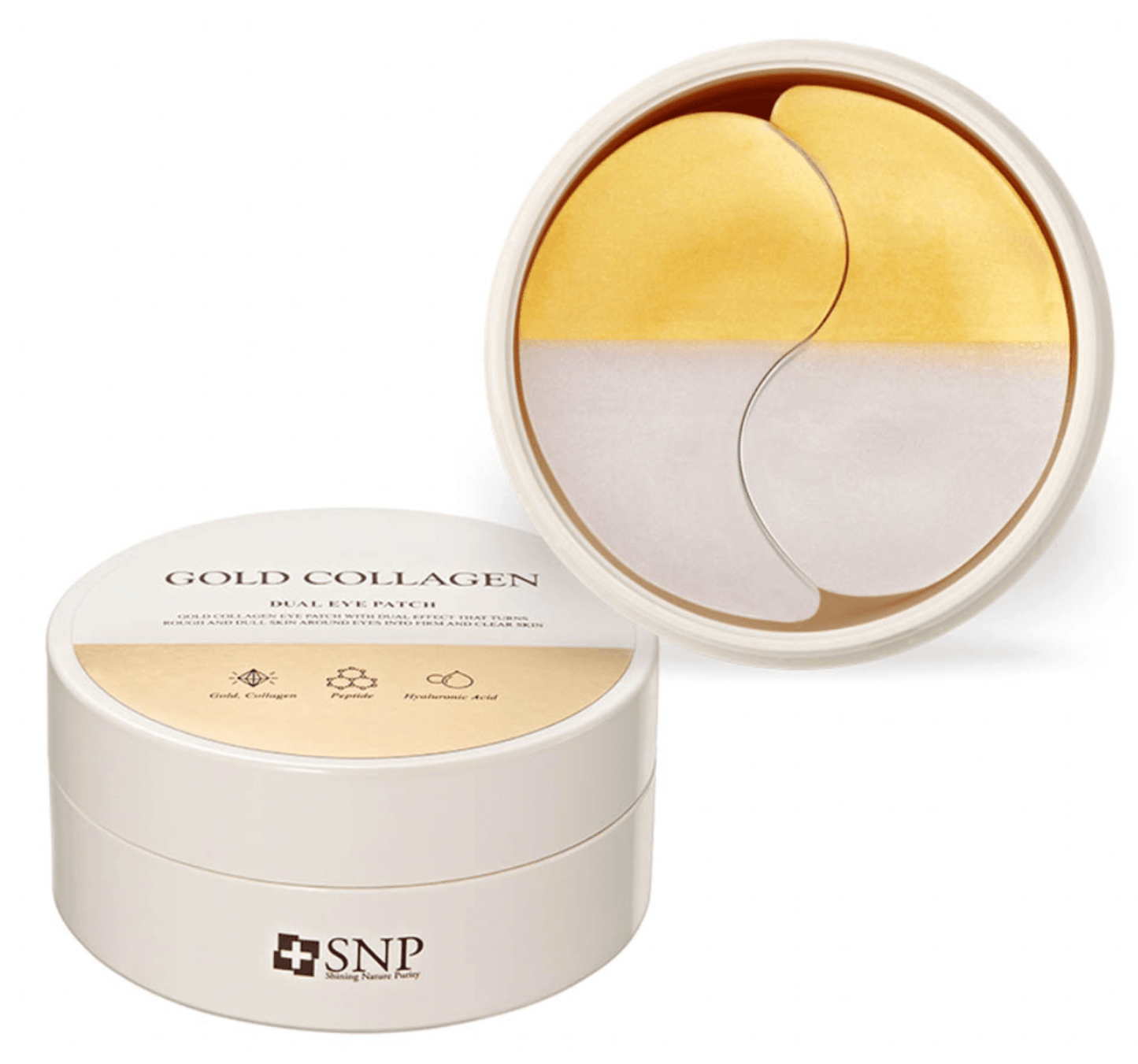 SNP Gold Collagen Dual Eye Patch - hidrogelio paakių padeliai su kolagenu ir auksu, 60vnt - KBEAUTY.LT