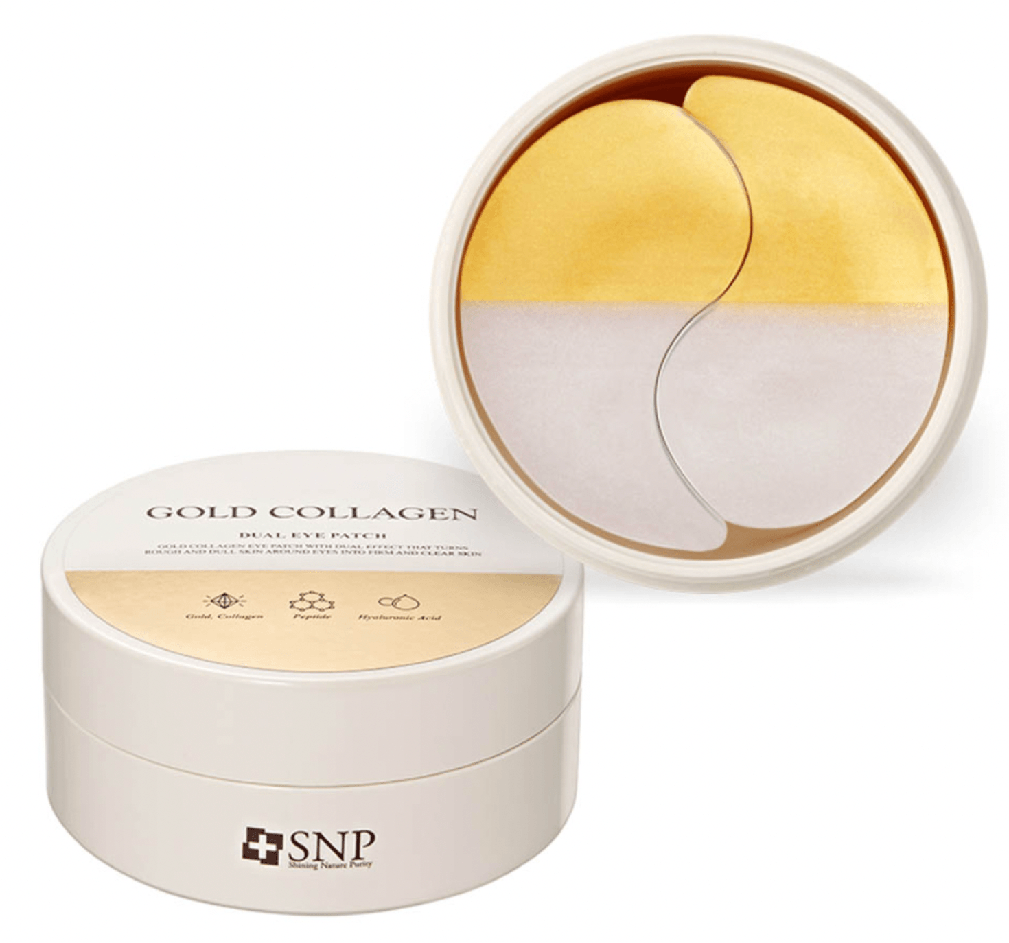 SNP Gold Collagen Dual Eye Patch - hidrogelio paakių padeliai su kolagenu ir auksu, 60vnt - KBEAUTY.LT