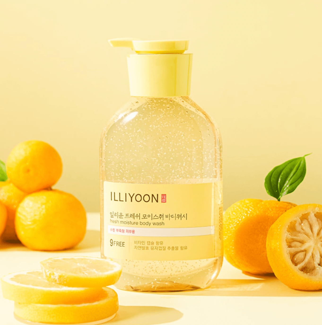 ILLIYOON Fresh Moisture Body Wash citrinų aromato kūno prausiklis, 500ml - KBEAUTY.LT