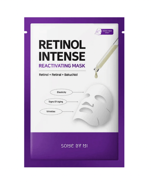 SOME BY MI Retinol Intense Reactivating Mask - lakštinė kaukė su retinoliu - KBEAUTY.LT