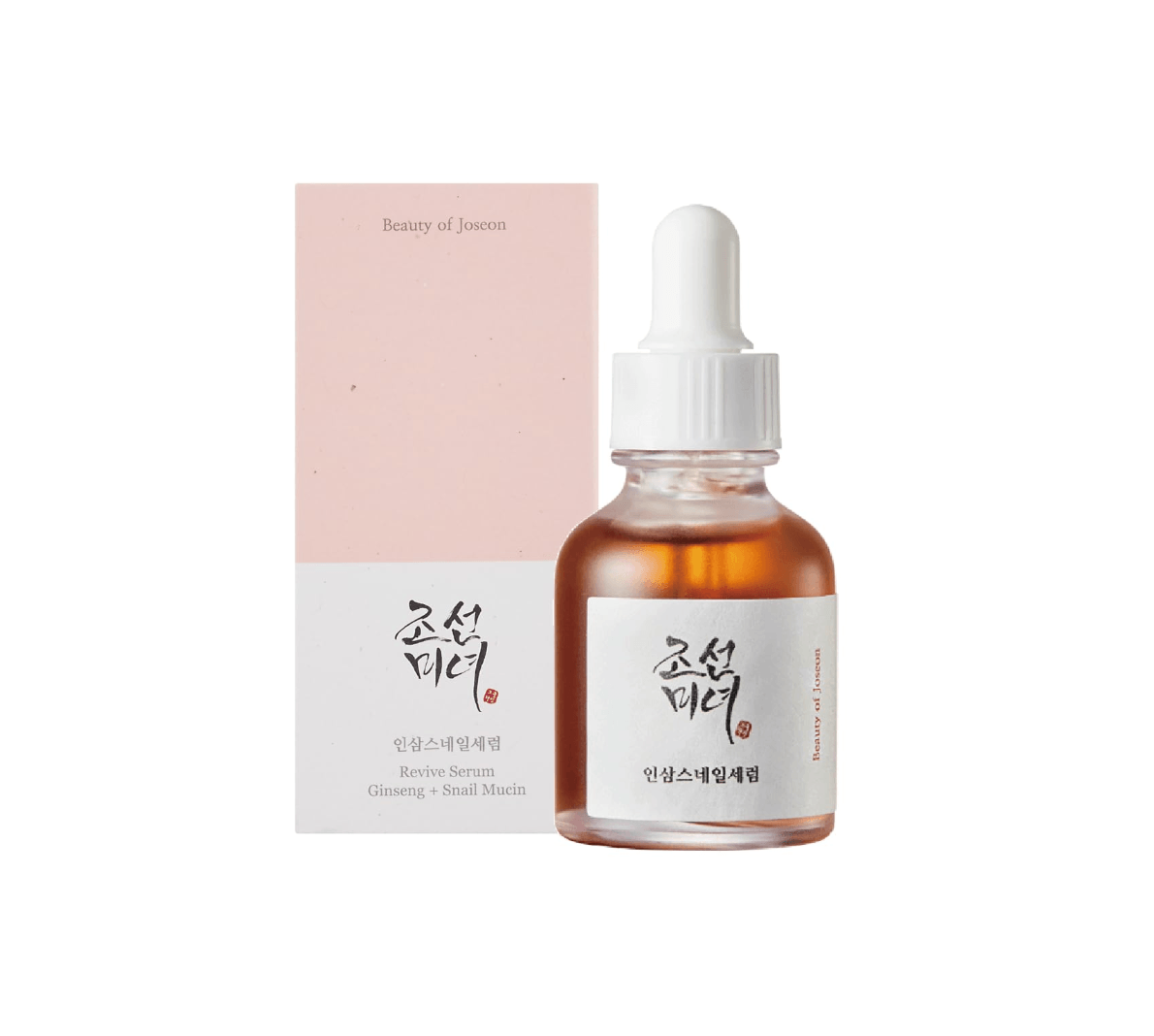 BEAUTY OF JOSEON Revive Serum: Ginseng + Snail Mucin - atstatantis serumas su ženšeniu ir sraigių mucinu, 30ml - KBEAUTY.LT