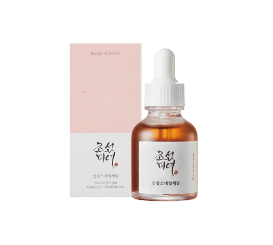 BEAUTY OF JOSEON Revive Serum: Ginseng + Snail Mucin - atstatantis serumas su ženšeniu ir sraigių mucinu, 30ml - KBEAUTY.LT