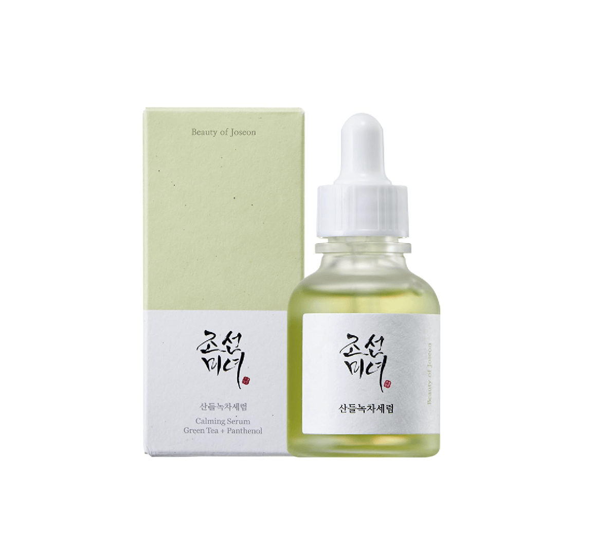 BEAUTY OF JOSEON Calming Serum: Green Tea + Panthenol - raminantis veido serumas, 30 ml - KBEAUTY.LT