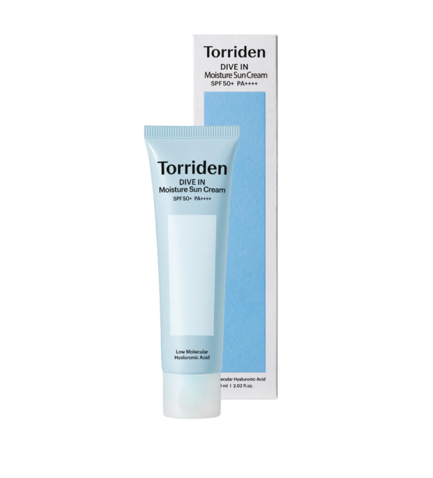 TORRIDEN DIVE-IN Watery Moisture Sun Cream - drėkinantis veido kremas su SPF, 60ml