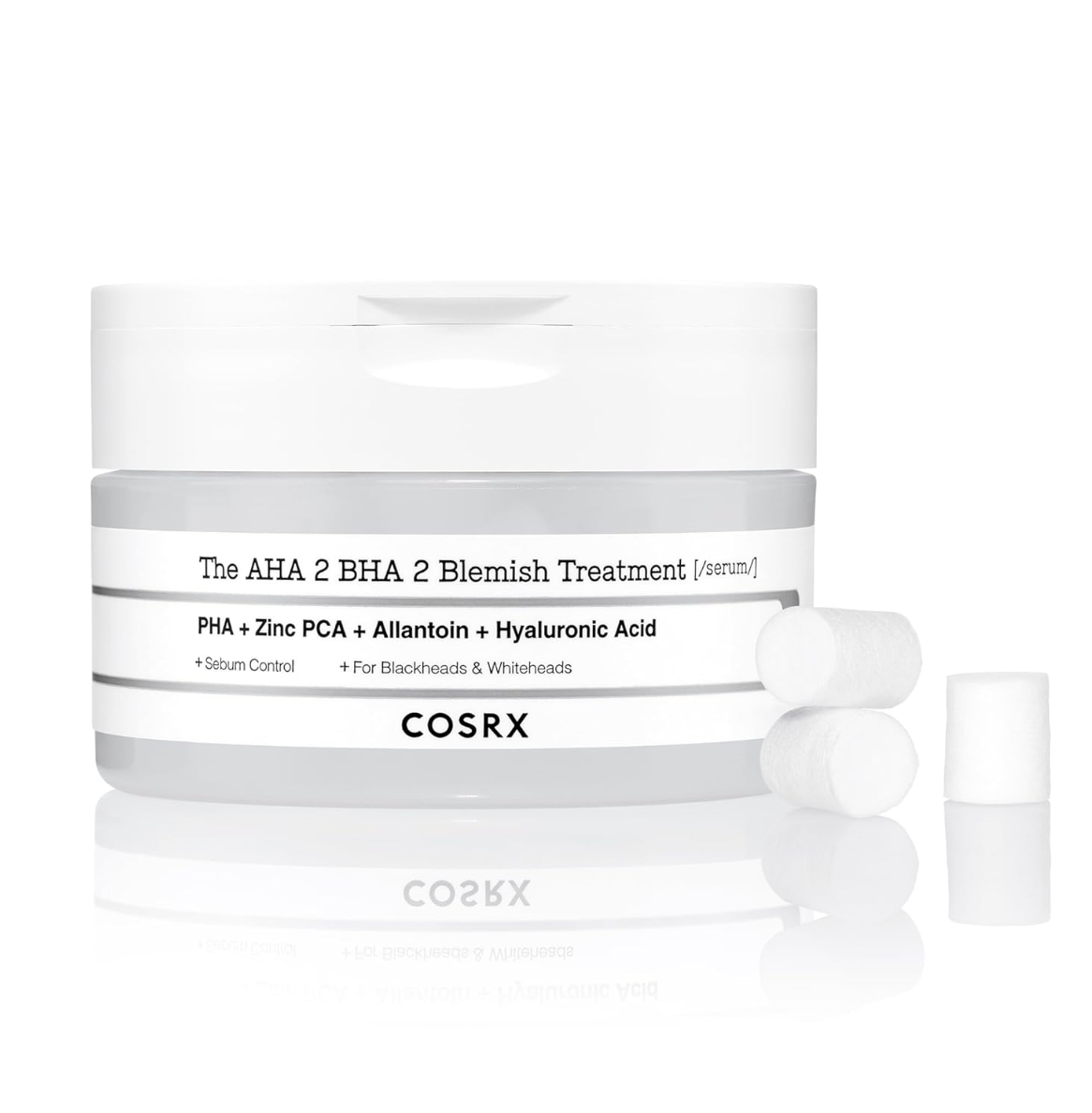 COSRX The AHA 2% + BHA 2% Blemish Treatment Serum - serumas spuogelių gydymui - KBEAUTY.LT