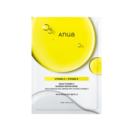 ANUA Vitamin C Blemish Serum Mask – skaistinanti veido kaukė su vitaminu C ir niacinamidu, 1 vnt.