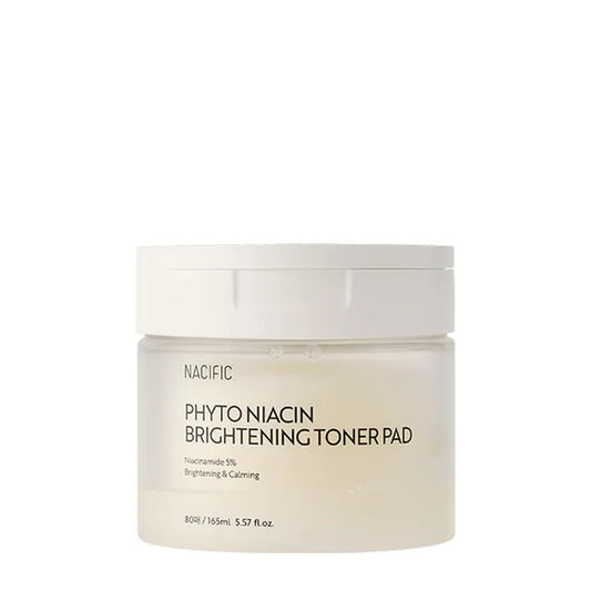 NACIFIC Phyto Niacin Brightening Toner Pad – Skaistinantys tonerio padeliai su niacinamidu, 80 vnt.