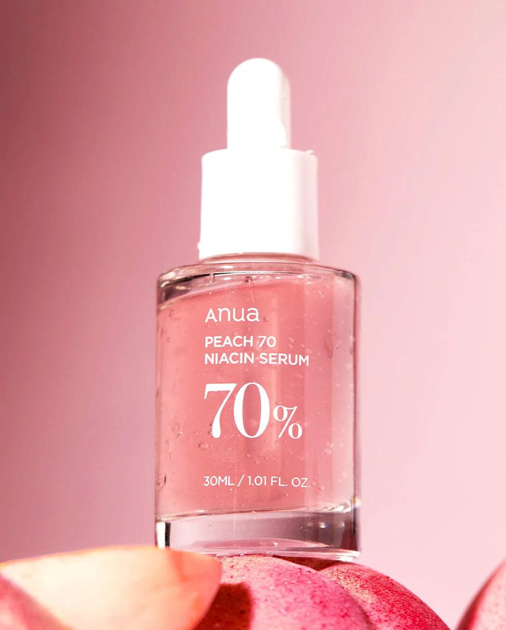 ANUA Peach 70 Niacin Serum - skaistinantis serumas su persikų ekstraktu ir 5% niacinamido