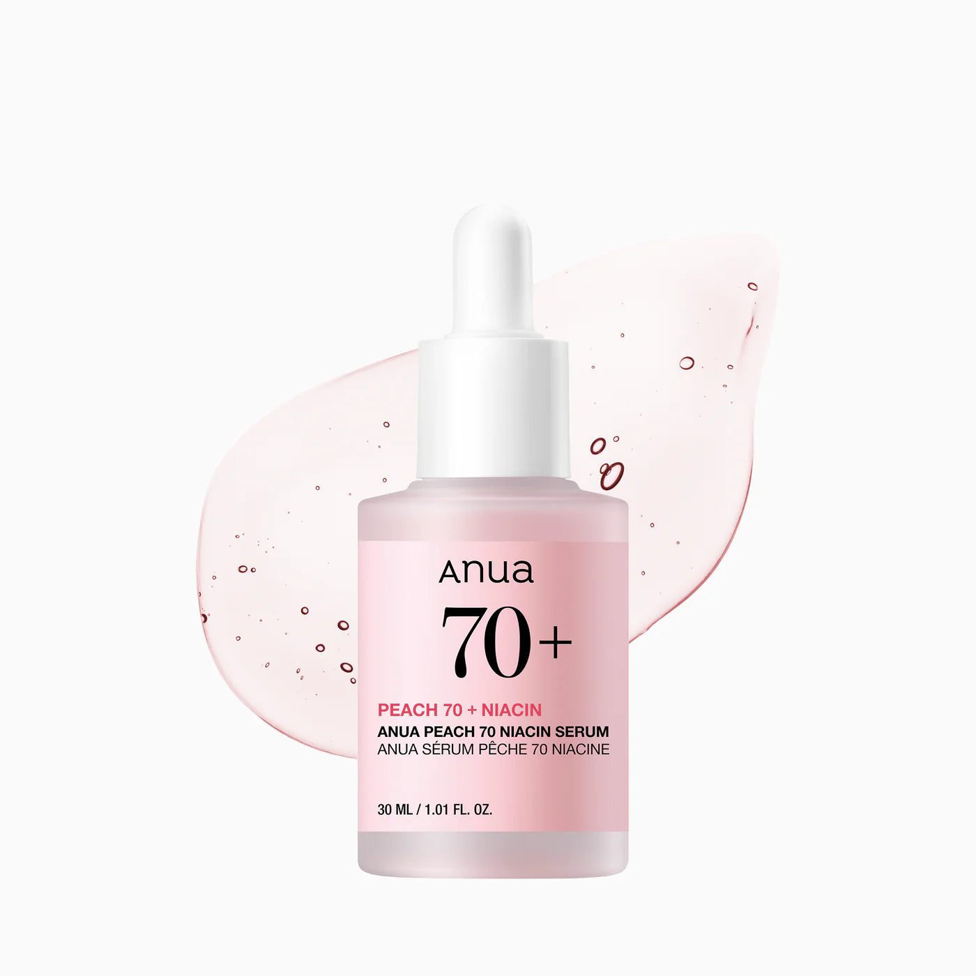 ANUA Peach 70 Niacin Serum - skaistinantis serumas su persikų ekstraktu ir 5% niacinamido, 30ml - KBEAUTY.LT