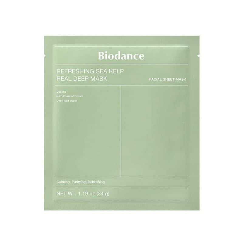 BIODANCE gaivinanti jūros dumblių hidrogelio kaukė „Refreshing Sea Kelp Real Deep Mask“, 1 vnt.
