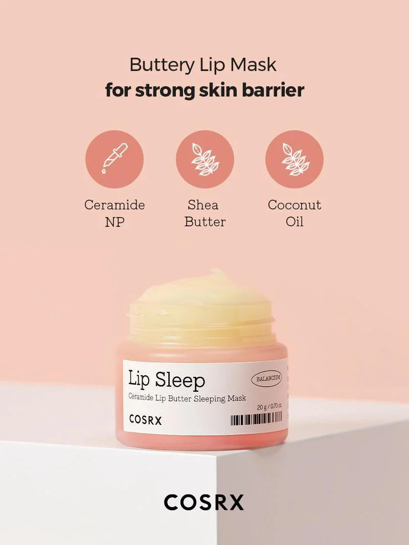 COSRX Balancium Ceramide Lip Butter Sleeping Mask – Naktinė lūpų kaukė su keramidu, 20 g