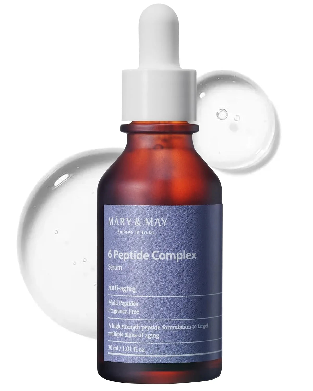 Mary&May - 6 Peptide Complex Serum - peptidų serumas brandžiai odai_korejietiski serumai