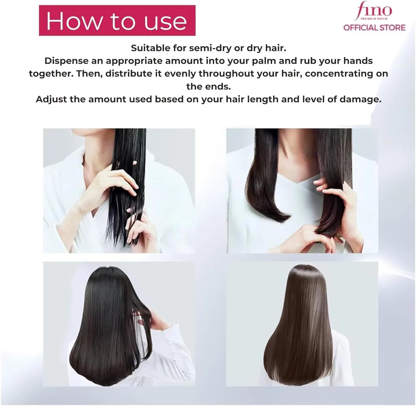 Shiseido - Fino Premium Touch Hair Oil - plaukų aliejus_plauku prieziura_glotnus plaukai_naudojimas