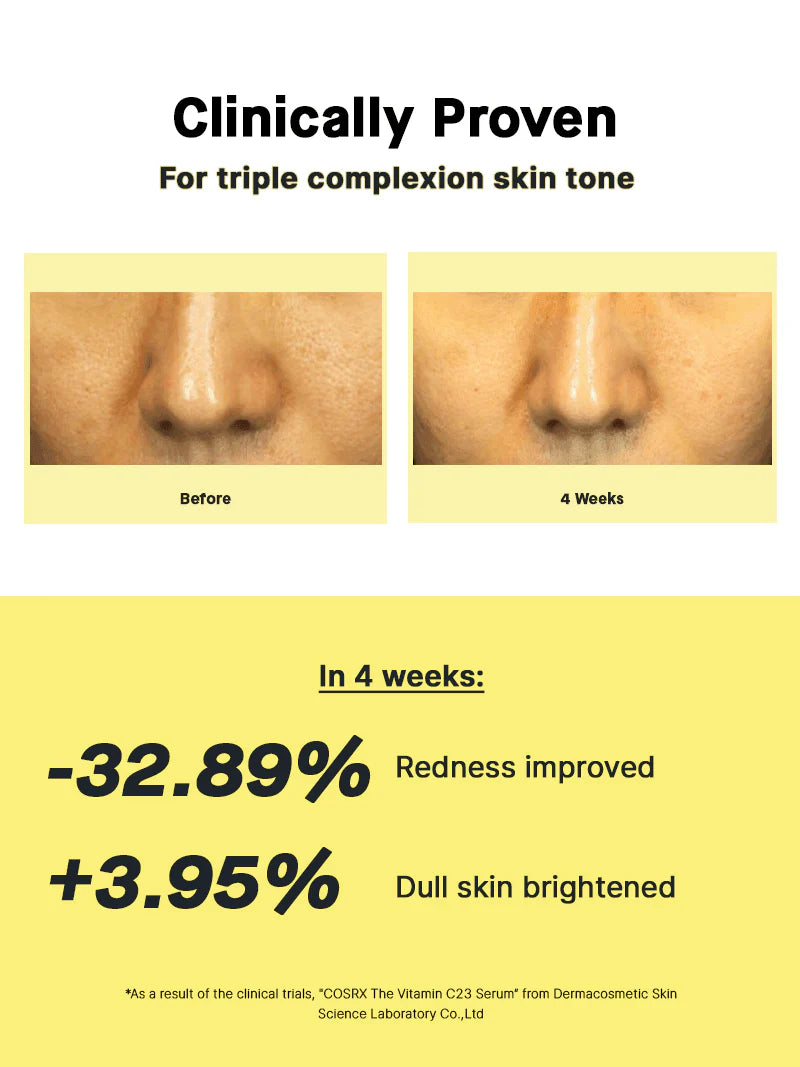COSRX The Vitamin C 23 Serum – Intensyvus Vitamino C Serumas, 20gr - KBEAUTY.LT
